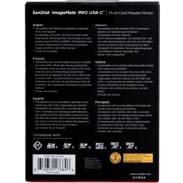 Картридер SanDisk ImageMate PRO Multi-Card 3 в 1 (СF+SD+microSD) Чтение/Запись USB-C