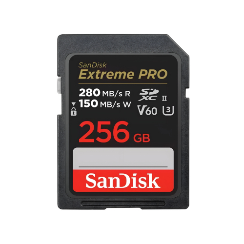 Карта памяти SanDisk Extreme PRO 6K-Video 256 ГБ SDXC Class 10 UHS-II V60, 280/150 Мб/с