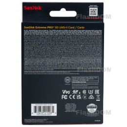 Карта памяти SanDisk Extreme PRO 064 ГБ 8K-Video Class 10 UHS-II V90, 300/300 МБ/с