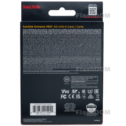 Карта памяти SanDisk Extreme PRO 256 ГБ 8K-Video Class 10 UHS-II V90, 300/300 МБ/с
