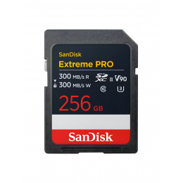 Карта памяти SanDisk Extreme PRO 256 ГБ 8K-Video Class 10 UHS-II V90, 300/300 МБ/с