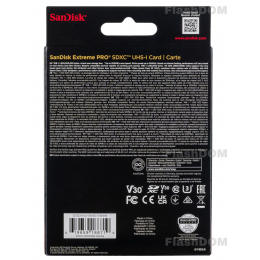 Карта памяти SanDisk Extreme PRO SDXC 064 ГБ Class 10 UHS-I V30 200/90 Мб/с