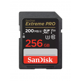 Карта памяти SanDisk Extreme PRO SDXC 256 ГБ Class 10 UHS-I V30 200/140 Мб/с