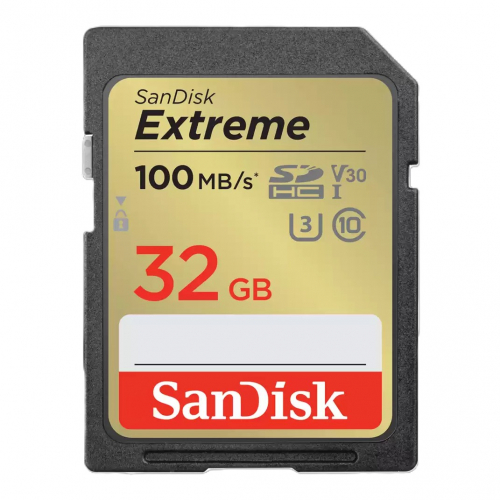 Карта памяти SanDisk Extreme SDXC  032 ГБ Class 10 UHS-I V30 100 Мб/с