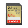 Карта памяти SanDisk Extreme SDXC  064 ГБ Class 10 UHS-I V30 170/80 Мб/с