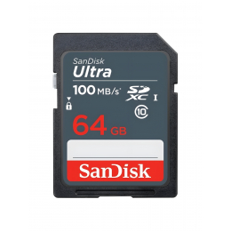 Карта памяти SanDisk SDХC Ultra  064 ГБ Class 10 UHS-I, 100 Мб/с