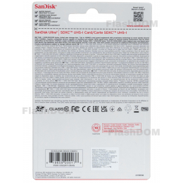 Карта памяти SanDisk Ultra SDXC 064 ГБ Class 10 UHS-I, 140 Мб/с
