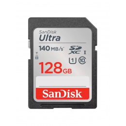 Карта памяти SanDisk Ultra SDXC 128 ГБ Class 10 UHS-I, 140 Мб/с