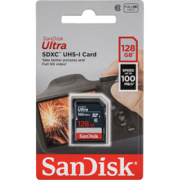 Карта памяти SanDisk Ultra SDHC/SDXC – 128 ГБ 100