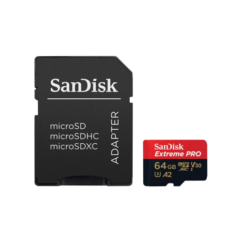 Карта памяти SanDisk Extreme PRO microSDXC  064 ГБ UHS-I 200/90 Mb/s + SD адаптер