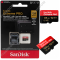 Карта памяти SanDisk Extreme PRO microSDXC  128 ГБ UHS-I, 200/90 Мб/с + SD адаптер