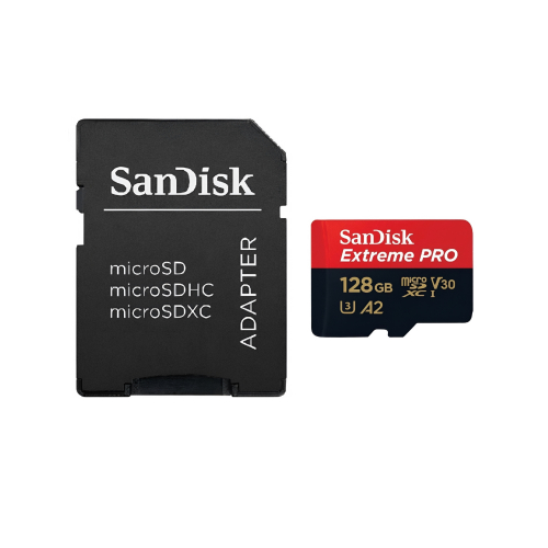 Карта памяти SanDisk Extreme PRO microSDXC  128 ГБ UHS-I 200/90 Mb/s + SD адаптер