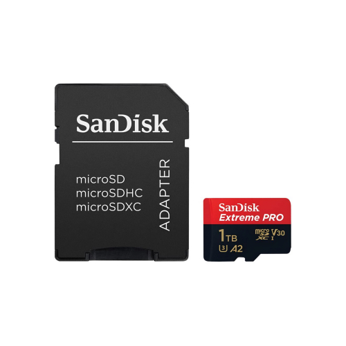 Карта памяти SanDisk Extreme PRO microSDXC 1 Тб  UHS-I, 200/140 Мб/с + SD адаптер