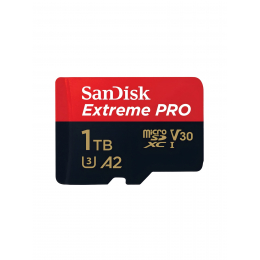 Карта памяти SanDisk Extreme PRO microSDXC- 1TБ  UHS-I, 200/140 Мб/с + SD адаптер