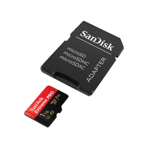 Карта памяти SanDisk Extreme PRO microSDXC 1 Тб  UHS-I, 200/140 Мб/с + SD адаптер