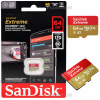 Карта памяти SanDisk Extreme microSDXC 64 ГБ Class 10 UHS-I V30 A2, 170/80 Mb/s