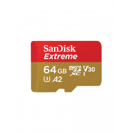 Карта памяти SanDisk microSDXC Extreme 064 ГБ Class 10 UHS-I A2, 170/80 Мб/с