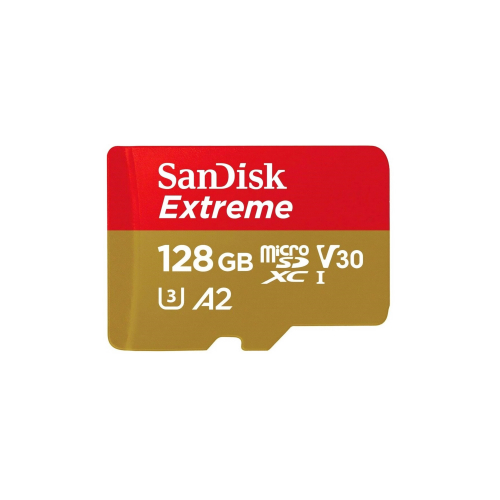 Карта памяти SanDisk Extreme microSDXC 128 ГБ Class 10 UHS-I A2, 190/90 Мб/с