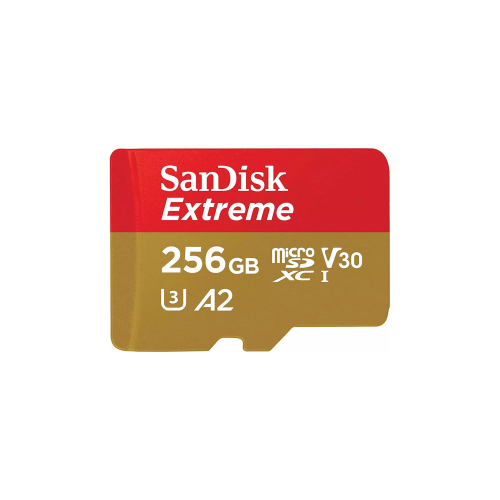 Карта памяти SanDisk Extreme microSDXC 256 ГБ Class 10 UHS-I A2, 190/130 Мб/с