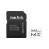 Карта памяти SanDisk MicroSDXC High Endurance Video Monitoring Card 064 ГБ Class 10 UHS-I U3, 100 Мб/с + SD адаптер
