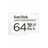 Карта памяти SanDisk MicroSDXC High Endurance Video Monitoring Card 064 ГБ Class 10 UHS-I U3, 100 Мб/с + SD адаптер