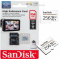 Карта памяти SanDisk MicroSDXC High Endurance Video Monitoring Card 256 ГБ Class 10 UHS-I U3, 100 Мб/с + SD адаптер