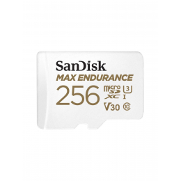 Карта памяти SanDisk MicroSDXC 256 ГБ  MAX Endurance Home Security Card Class 10 UHS-I U3, 100 Мб/с + SD адаптер