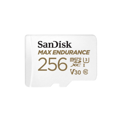 Карта памяти SanDisk MicroSDXC 256 ГБ  MAX Endurance Home Security Card Class 10 UHS-I U3, 100 Мб/с + SD адаптер