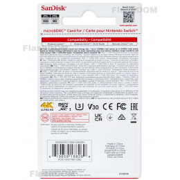 Карта памяти SanDisk Nintendo Switch 128 ГБ Ultra UHS-I, 100 Мб/с