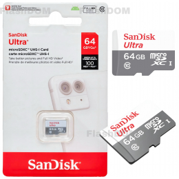 Карта памяти SanDisk Ultra microSDXC 064 ГБ Ultra UHS-I, 100 Мб/с
