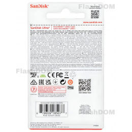 Карта памяти SanDisk Ultra microSDXC 064 ГБ Ultra UHS-I, 100 Мб/с