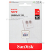 Карта памяти SanDisk Ultra microSDXC 128 ГБ Ultra UHS-I, 100 Мб/с