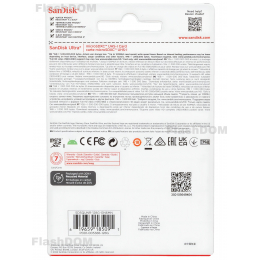 Карта памяти SanDisk Ultra microSDXC 128 ГБ Ultra UHS-I, 100 Мб/с