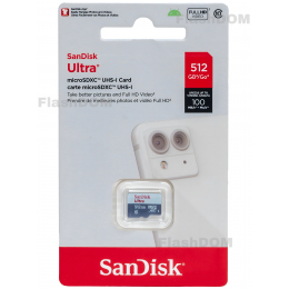 Карта памяти SanDisk Ultra microSDXC 512 ГБ Ultra UHS-I, 100 Мб/с