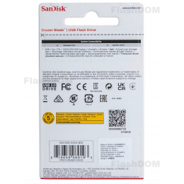 Флеш-накопитель SanDisk - 032 ГБ Cruzer Blade