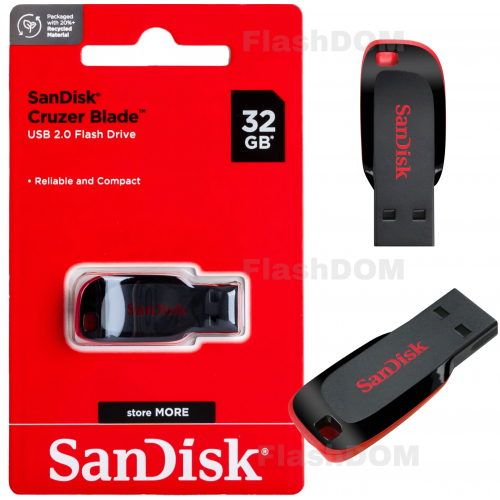 Флеш-накопитель SanDisk 032 ГБ Cruzer Blade