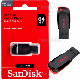 Флеш-накопитель SanDisk - 064 ГБ Cruzer Blade