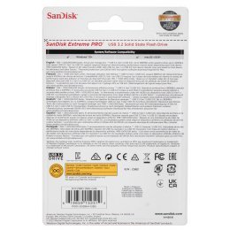 Флеш-накопитель SanDisk USB 3.2 Gen 1 - 128 ГБ Extreme PRO Solid State Flash drive Type A