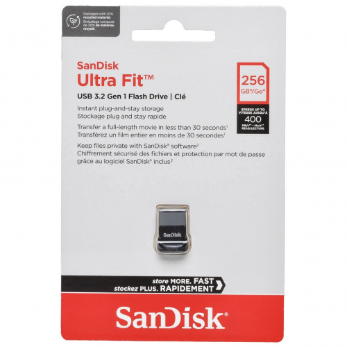 Флэш карта SanDisk Ultra Fit USB 3.2 - 256 ГБ