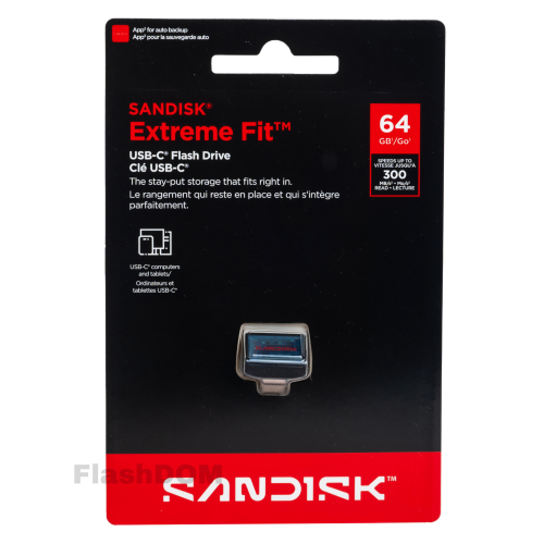 Флеш-накопитель SANDISK 064 Extreme Fit USB-C
