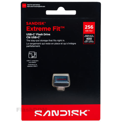 Флеш-накопитель SANDISK 256 Extreme Fit USB-C