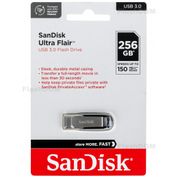 Флеш-накопитель SanDisk Ultra Flair USB 3.0 Flash Drive - 256 Гб