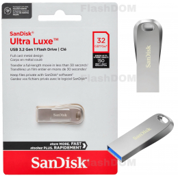 Флеш-накопитель SanDisk Ultra Luxe - 032 ГБ USB 3.2 Gen 1, 150 Мб/с
