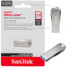 Флеш-накопитель SanDisk Ultra Luxe - 256 ГБ USB 3.2 Gen 1, 400 Мб/с