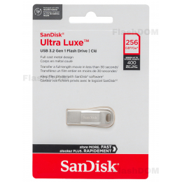 Флеш-накопитель SanDisk Ultra Luxe - 256 ГБ USB 3.2 Gen 1, 400 Мб/с