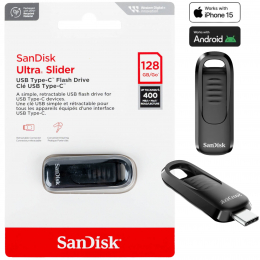 Флеш-накопитель SanDisk Ultra Slider USB Type-C - 128 ГБ