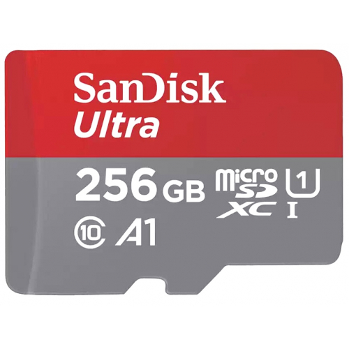 Карта памяти SanDisk microSD 256 ГБ Ultra Class 10 UHS-I A1, 150 Мб/с