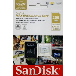 Карта памяти microSD SanDisk MAX ENDURANCE-256 ГБ
