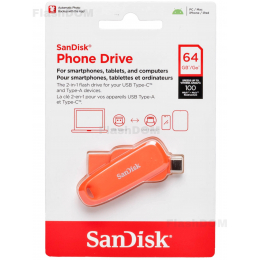 Флеш-накопитель SanDisk Phone Drive (Orange)-064 ГБ