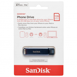 Флеш-накопитель SanDisk Phone Drive для iPhone Type C + Lightning - 128 ГБ